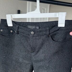 Authentic Canadian Designer - Iris Setlakwe Black Textured Skinny Pants